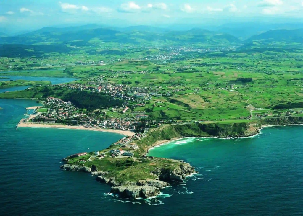 Aerial View of Cantabria Coast